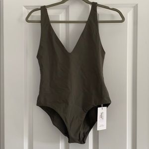 Sexy deep V one piece swimsuit NWT